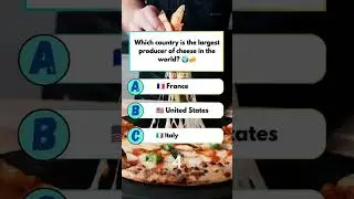 Only 1% USA people Know This Food Fact 🧀World Food Quiz 🌍 | Biggest Cheese Producer#usa #amercia #us
