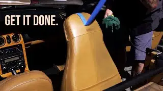 Leather Seats Cleaning w/ P&S Xpress Interior Cleaner | 50/50 Detailing Comparison
