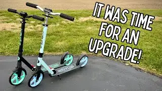 Обзор самоката Wayplus | Складной самокат для детей, подростков и взрослых с большими 8-дюймовыми...