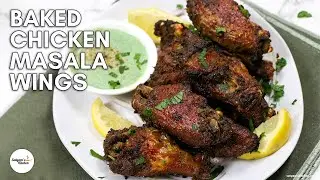 Baked Chicken Masala Wings | Baked Chicken Wings Indian Style | Baked Indian Chicken Wings