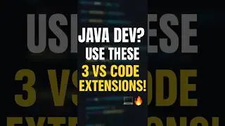 Top 3 VS Code Extensions Every Java Developer Should Use! 💻⚡#vs   #javadeveloper  #vscode