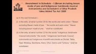 Uttar Pradesh Vat & Entry Tax Amendment For the F Y 2013-14