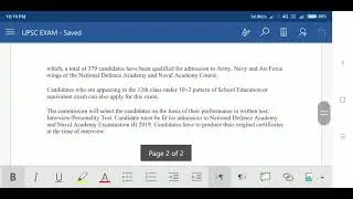UPSC NDA & NA Examination (I) 2019 Notification
