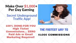 How I Earning Make Over $1,000+ Per Day Secret Underground Traffic App! HighTicketHijack PRO Review
