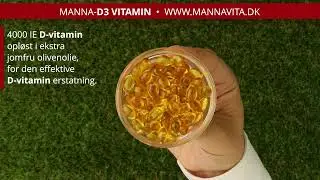 Manna-D &bull; 4000 IE D3-vitamin, opl&oslash;st i Olivenolie