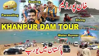 KHANPUR DAM Tour | Mabali Island and Parasailing In Khanpur Dam | Jet Ski & Swimming and Boating