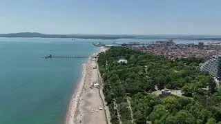 Drone Tour of Burgas Beach | Stunning Aerial Views / Бургас от птичи поглед | Дрон видео от плажа 4K