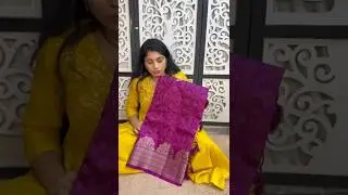 #warmsilksarees #zariborder #contrastblouse whatsapp 9550798545 #trending #collection #viralvideo