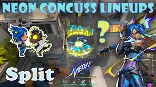 BEST Neon Relay Bolt / Concuss Spots on Split | neon stun lineups | valorant neon guide split |