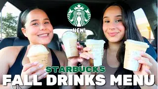 Trying Starbucks NEW FALL MENU DRINKS! Taste Test & Review Chit Chat