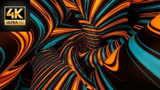A trippy ride | Relaxing and Satisfying Projector Video loop in 4k | 3 hours