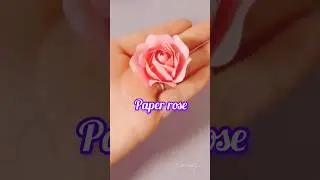 Origami Rose 🌹 | paper rose #shorts #ytshorts  #diy #art #origami #papercraft