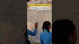 Reverse Alphabet Activity | उल्टी अंग्रेजी वर्णमाला | #trending #school #bpsc #education #shorts