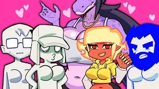 Flirting with Omni Man In DDinosaur With Double D's