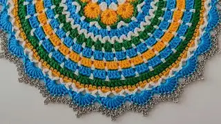 New Best👍Designer Crochet Thalposh✨Doily👌 Mandala🥰 Lokaricha Placemat Tutorial For Beginners#crochet