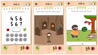 Brain test 5 level 63 Walkthrough Solution 