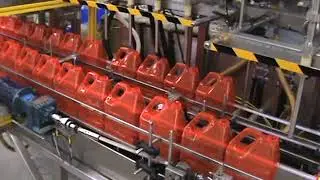 Oden Pro/Fill 3000 Dual Lane, Offset Container Indexing Liquid Filler