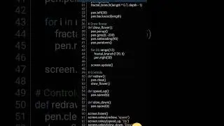 Проект на Python с использованием Turtle #shorts #ytshorts #youtubeshorts #coding #python #python...