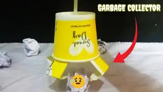 How to make Garbage Collector from paper cup|| Dust picker||Paper cup garbage collector||