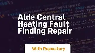 Alde central heating fault finding repair