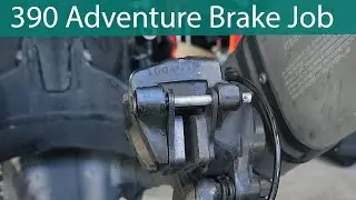 KTM 390 Adventure Rear Brake Job