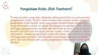 Anaslisis Manajemen Resiko TI Menggunakan ISO 3100 Pada Aplikasi AHO Office