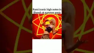 Rami iconic high note in Sheesh at summer sonic #babymonster #rami #sheesh #trendingshorts