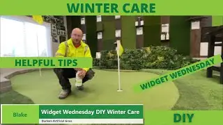 Widget Wednesday Winter Care #diy #artificialgrass #artificialturf #syntheticturf