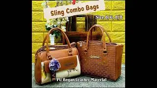 Premium PU Leather Sling Combo Bags | Stylish & Everyday Essential