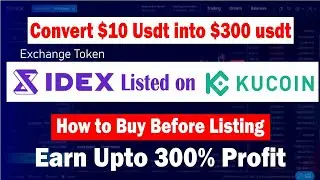 IDEX Coin listed on kucoin | how to buy idex coin before listing on kucoin | IDEX Exchange token