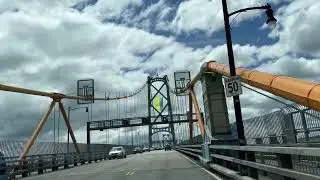 Driving on Angus L. Macdonald Bridge