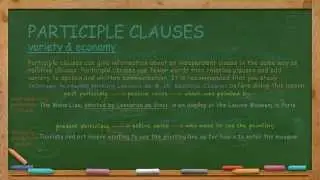 How to Write Participle Clauses