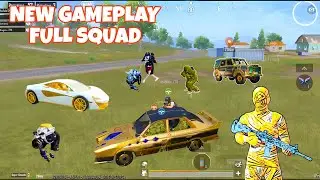Bgmi New Gameplay Full Squad 🔥 || Bgmi Rush Clips || 4vs4 Fight || Jonathan gaming