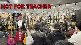 クロサワ楽器福岡ミーナ天神店で解説しながらPANAMA～HOT FOR TEACHER～KILL THE KING＝BAD BOYS