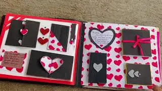 Wedding anniversary scrapbook ideas |wedding gift| scrapbook photo album