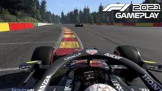 F1 2021 Belgium GP Max Verstappen Onboard Race At Spa | F1 2021 Gameplay
