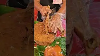 Great value! 100 baht for the whole family! Braised pork head at Khlong Thom Night Market, Ratcha...