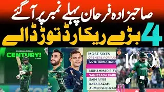 Sahibzada Farhan Batting Today vs Namibia achieve Four Big Achievements