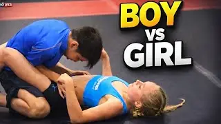 Full Boy vs Girl Wrestling Match | Skill vs Strength