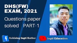DHS(FW) EXAM,2021 PAPER SOLVED Health Educator/Junior Assistant/LDA/Statistical Clerk/Computor