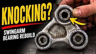 Dirt Bike Swing arm and Shock Linkage Service - parts and tools in description