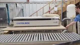 Stolbek Ultimate EdgeSander 232 - Large panels edge sanded - long edge ready to finish in 26 seconds