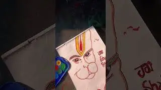how to draw Hanuman ji Ki drawing#short#yuvraj#artist#King#👑💪