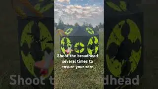 Broadhead tuning guide- rotate your nocks!!! #shorts #shooting #archery @RanchFairy