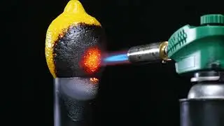 Reverse play Experiment test with Gas torch / Slow motion video