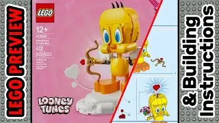 PREVIEW: 40824, LEGO, Sweetheart Tweety Bird & Building Instructions! LEGO 2025