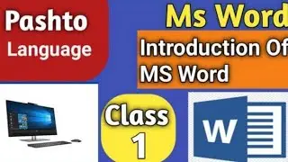 MS Word Complete Tutorial for Beginners | Step-by-Step Guide In Pashto Class (1).