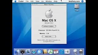 Mac OS X 10.4 Tiger intro setups