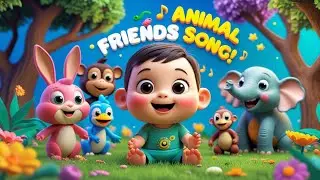 👶 Baby Leo's Animal Friends Song | 🎉 Fun Kids Animated Story | Kiddoworld 3D Video ✨ #nurseryrhymes 