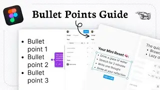 How to create bullet point in Figma (List Design)
